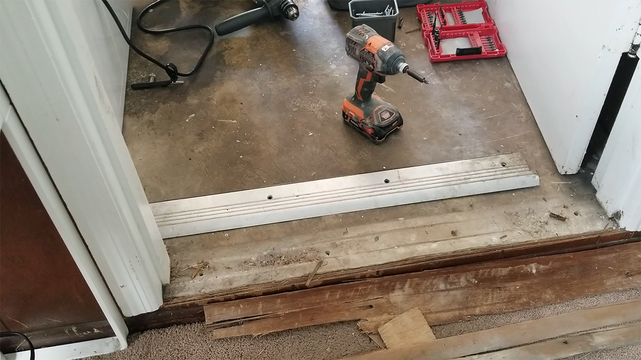 Repairing a Door Threshold