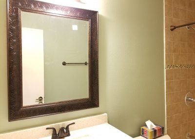 Bathroom Vanity and Tile with Paint Remodel